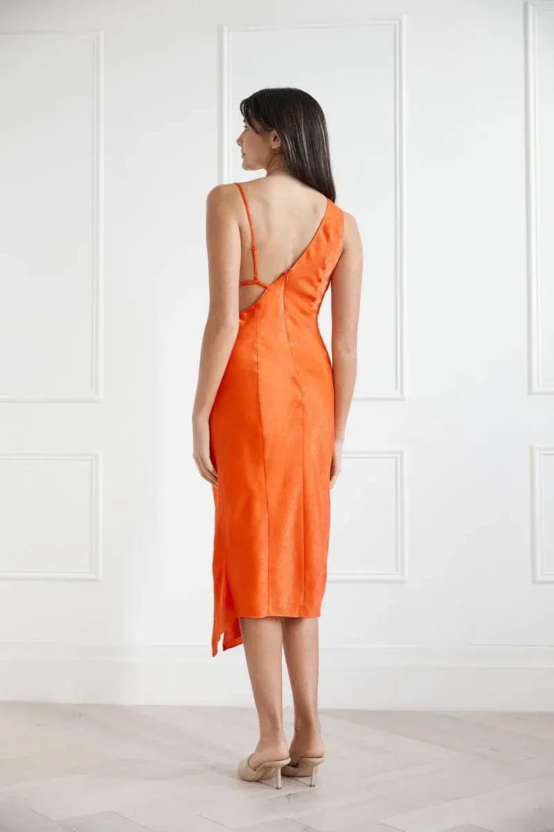 San Sloane Orisis Dress Orange Size 6 photo 3