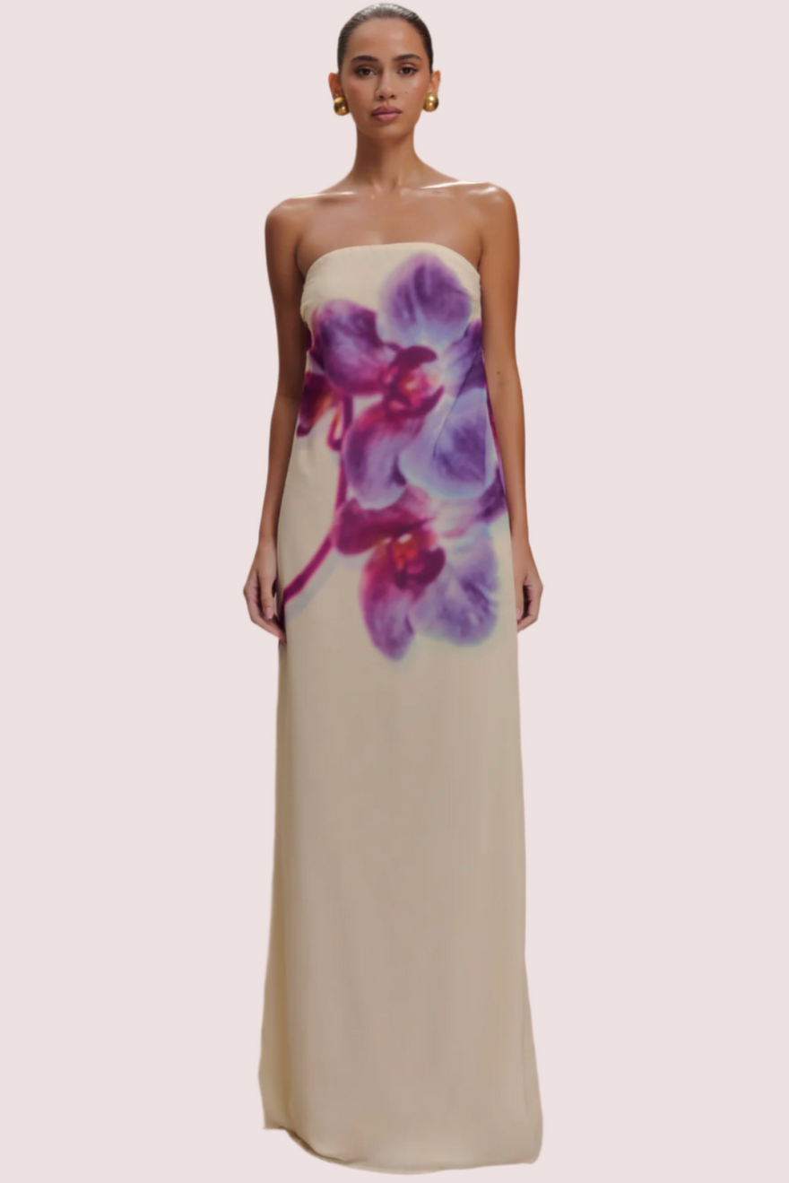 Meshki Amaya Strapless Koi Print Dress photo 2
