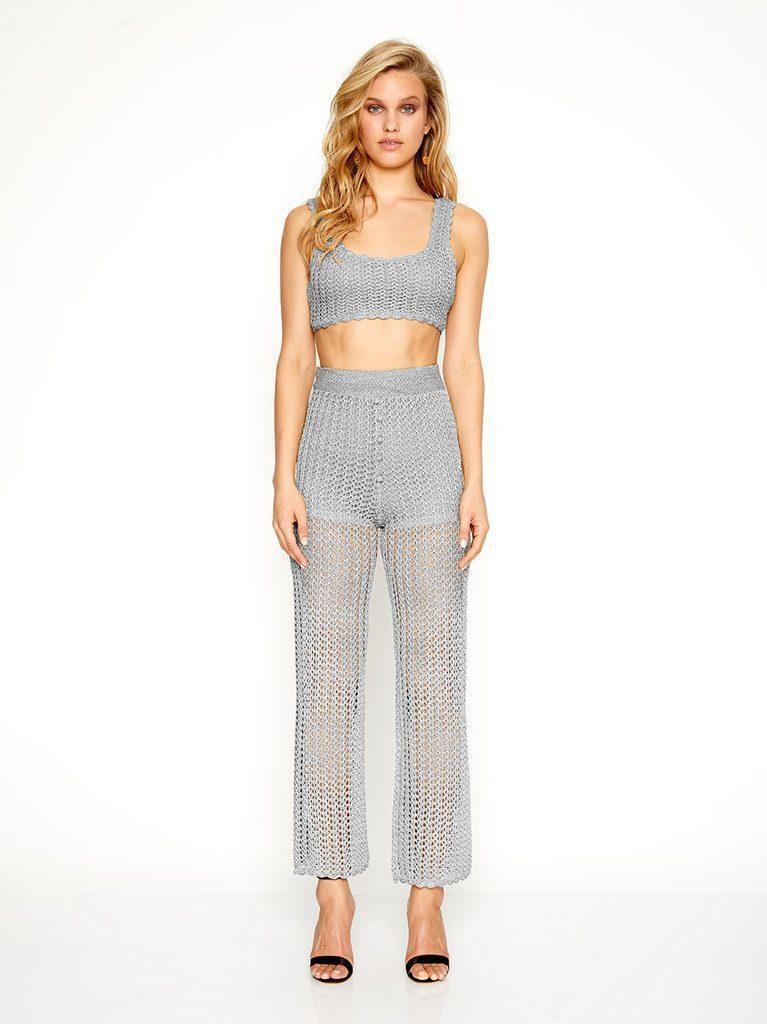 Alice McCall - Cosmic Top & Beautiful and Dangerous Pants Silver Size 8 photo 2