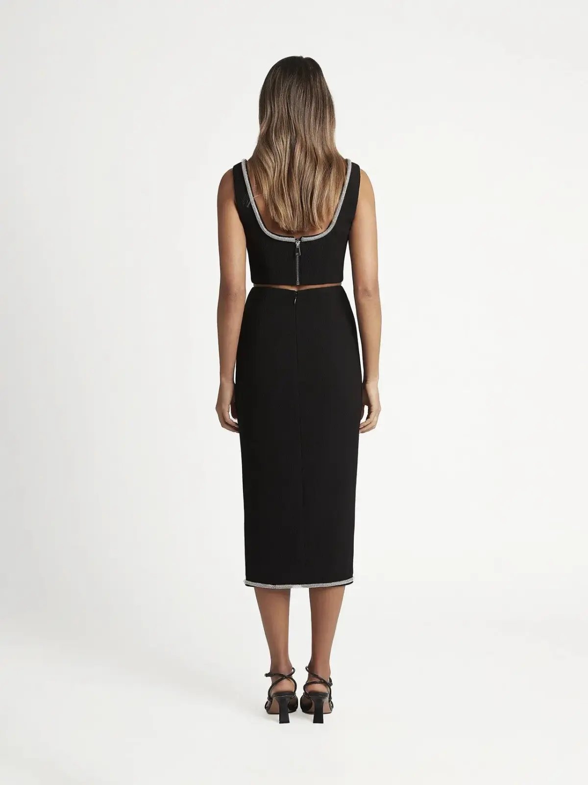 Sheike Emporium Skirt & Top Set Black Size 10 photo 4