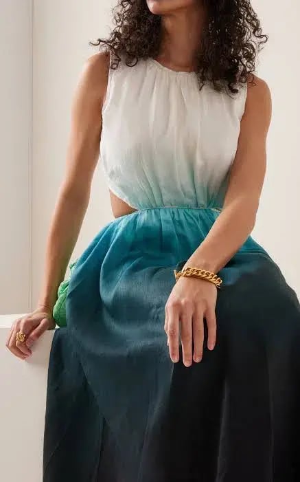 Aje Cosmos Ombre Cut out Midi Dress Size 14 photo 8