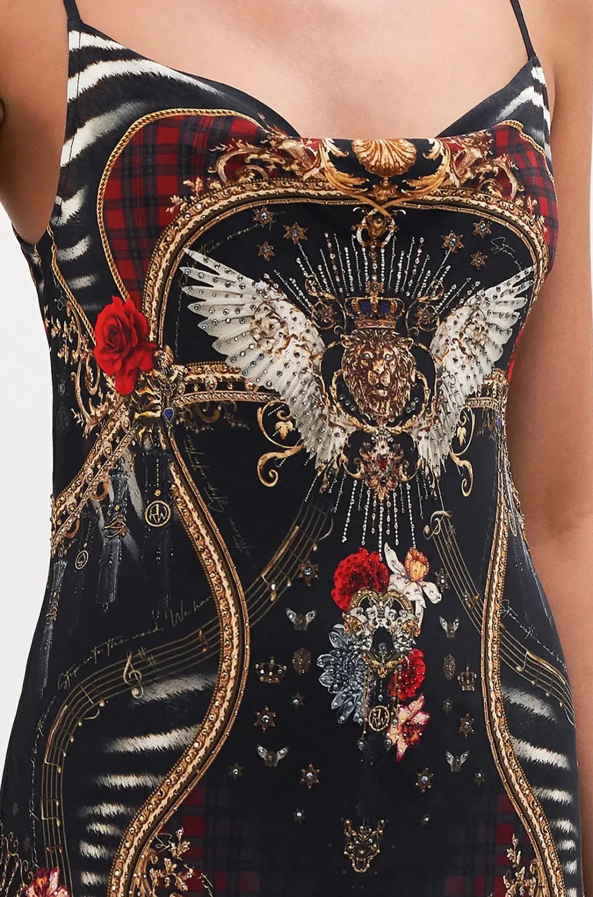 Camilla Do I Entertain You Short Bias Slip Dress Print Size 6 photo 2