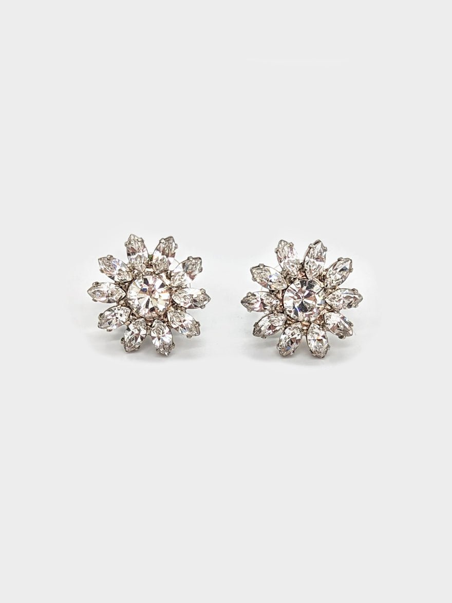 Jennifer Behr Perpetua Swarovski Earrings Silver photo 3