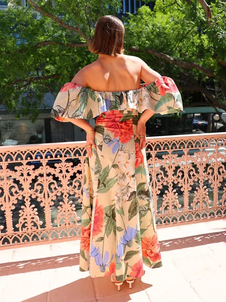 By Nicola Paradiso Maxi Dress In Primavera Print Size AU 10 photo 4