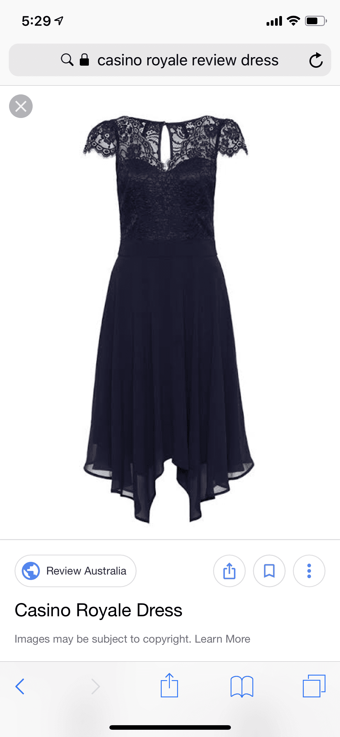 Casino royale navy dress size 10 photo 2