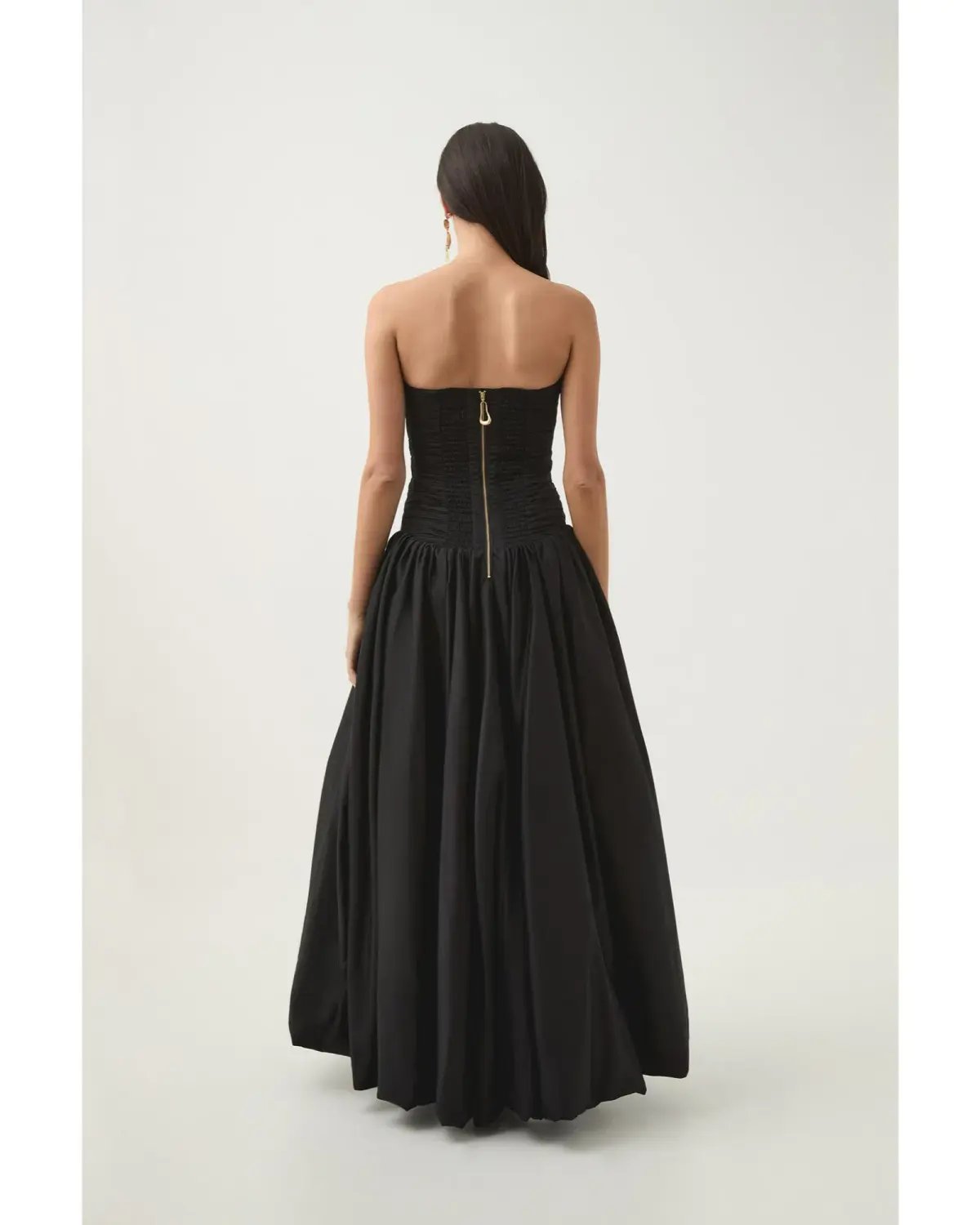 Aje Violette Bubble Hem Maxi Dress in Black Size AU 8 photo 4