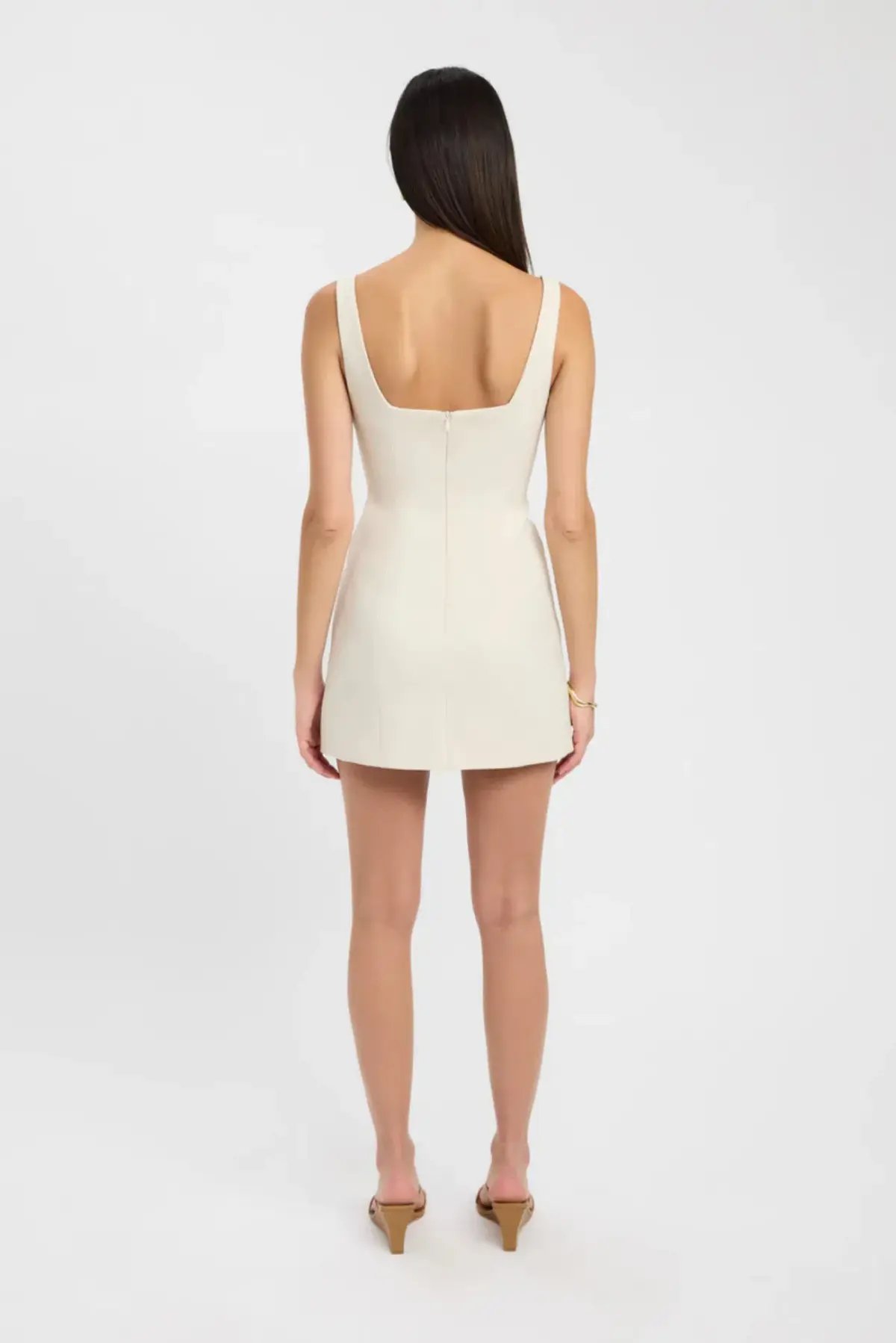 Kookai Alto Bustier Mini Dress in Almond Milk Size 8 photo 3