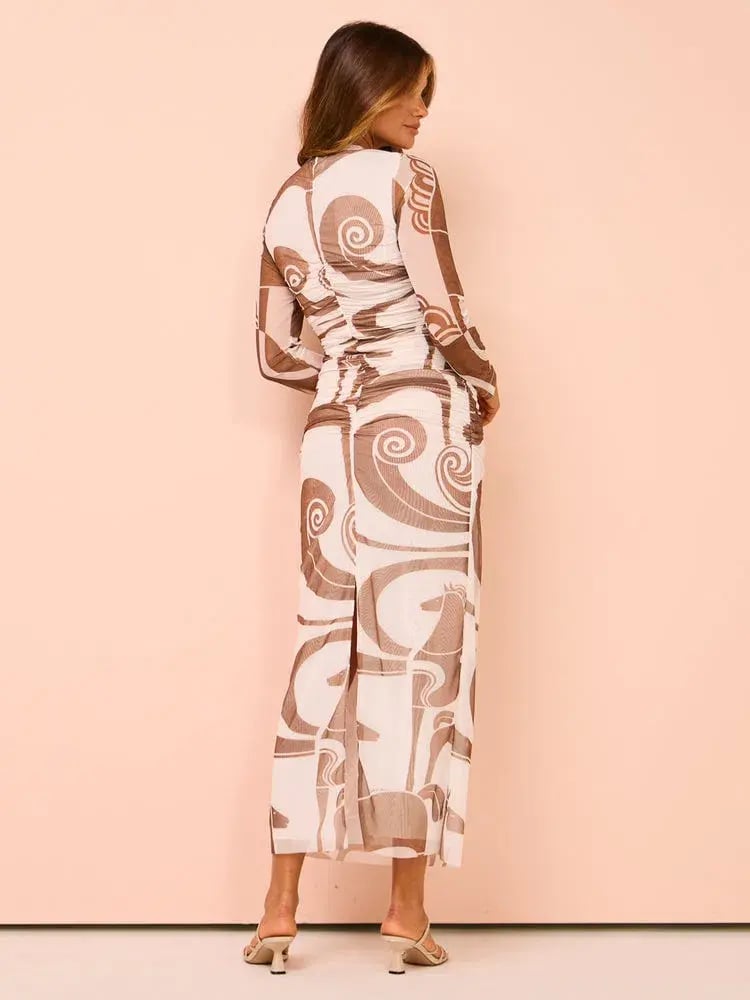 Roame Bazaar Maxi Dress in Roaming Horses Chestnut Size 2 / AU 10 photo 3