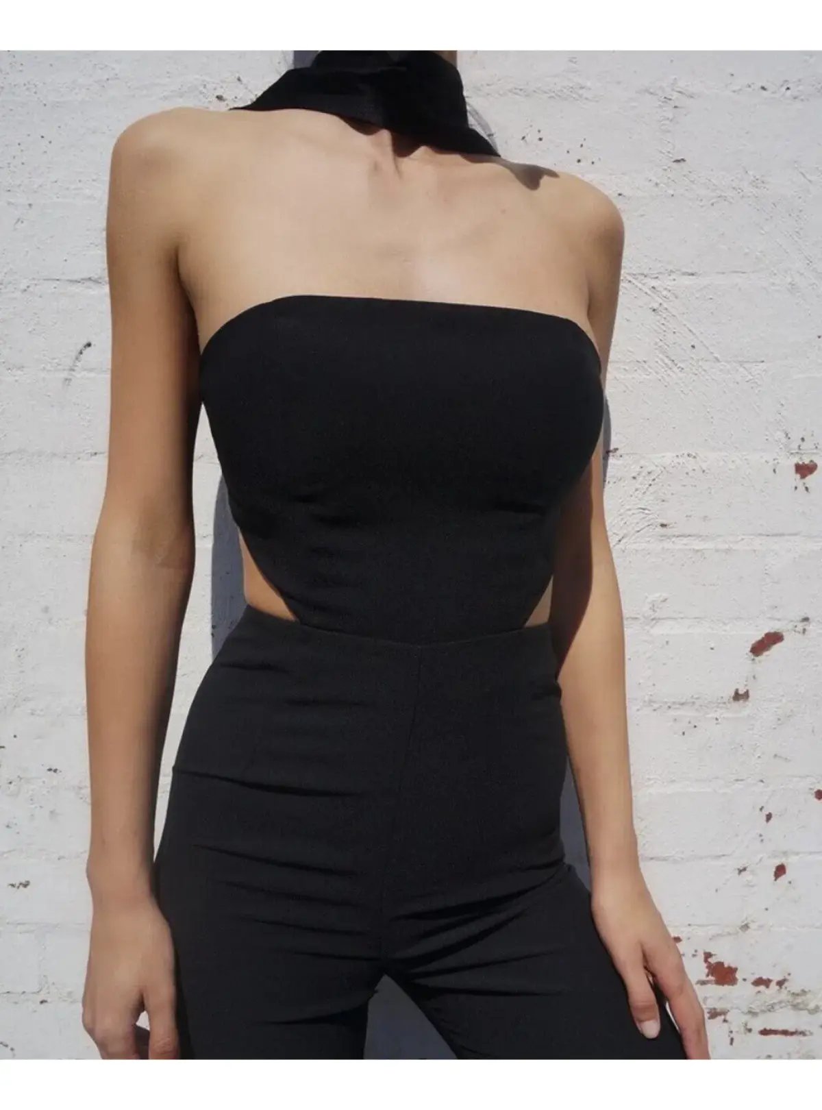 MISHA Christa Pantsuit Black Size 8 photo 2