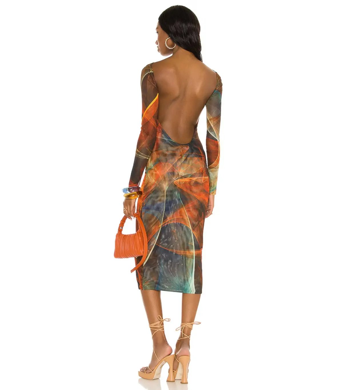 Farai London Mona Midi Dress in Multi Size XS / AU 6 photo 3