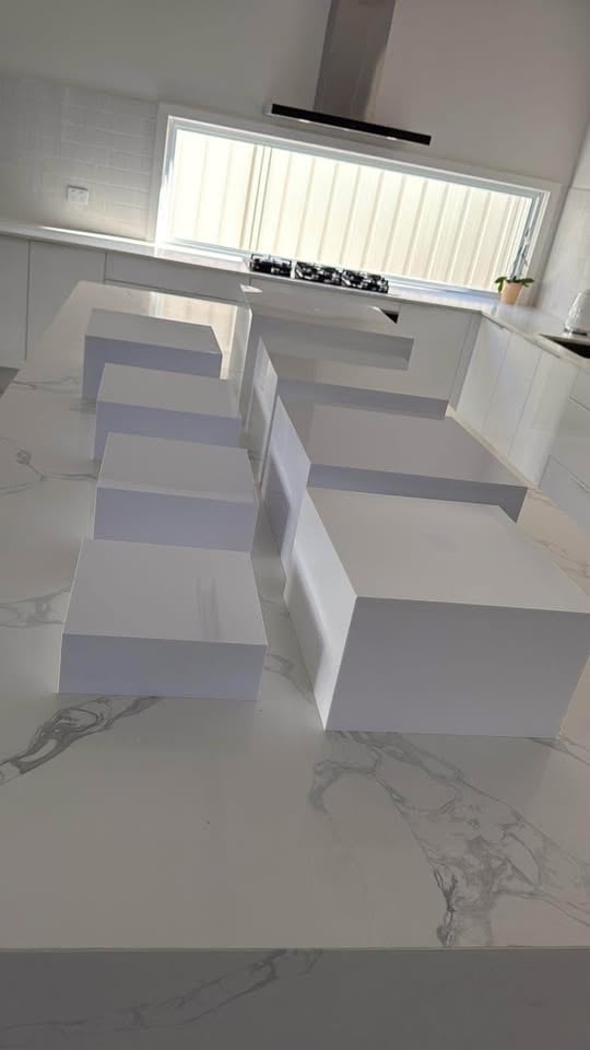 Event Hire - White Acrylic Food Risers/ Display photo 3