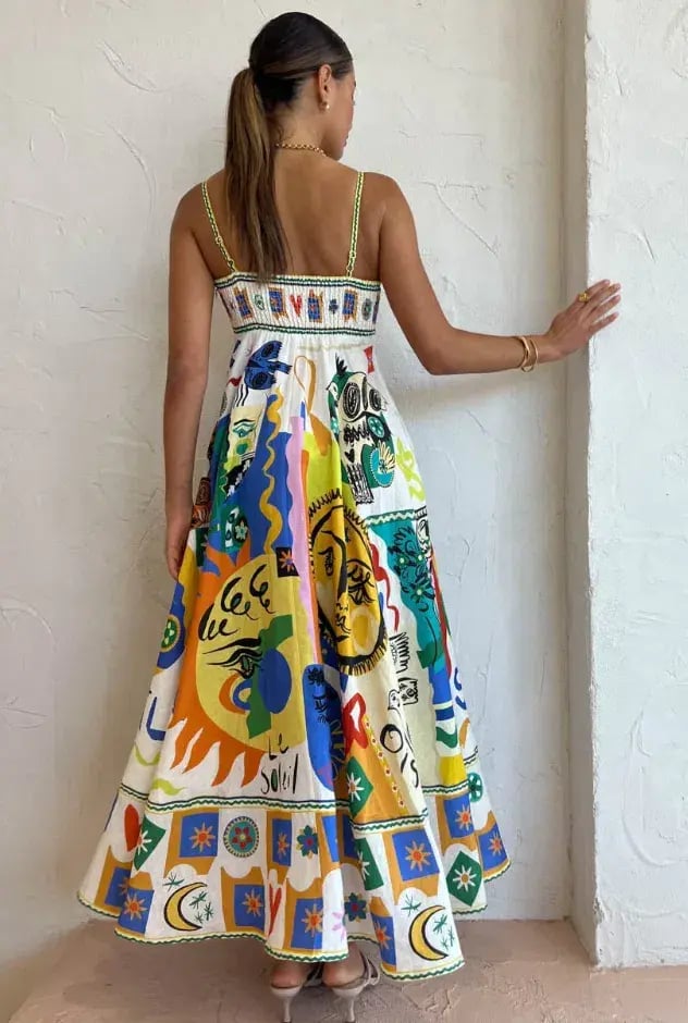 Alemais Soleil Maxi Sundress Multi Size 8 photo 3