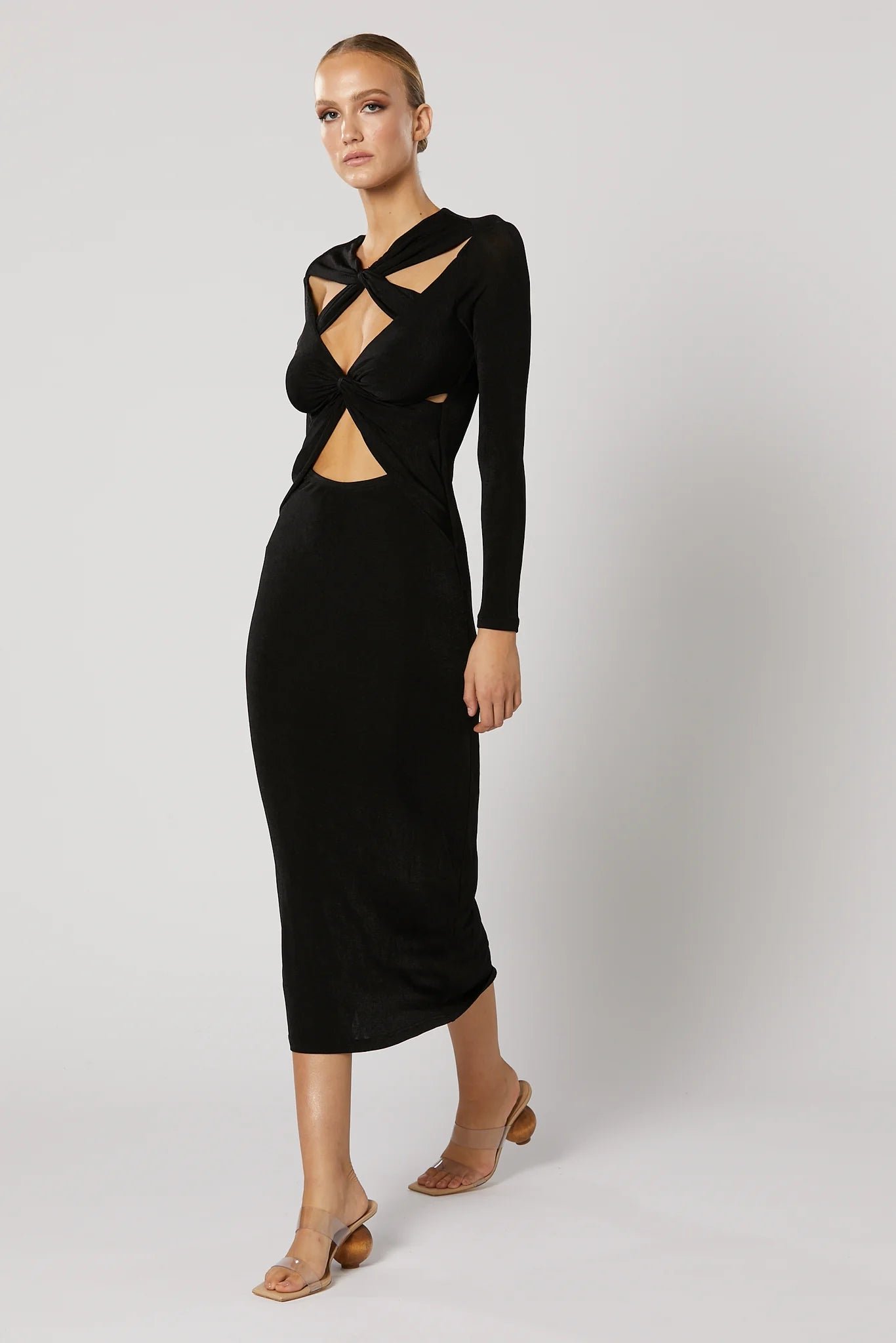 WINONA ITHACA CUT OUT DRESS - BLACK photo 3