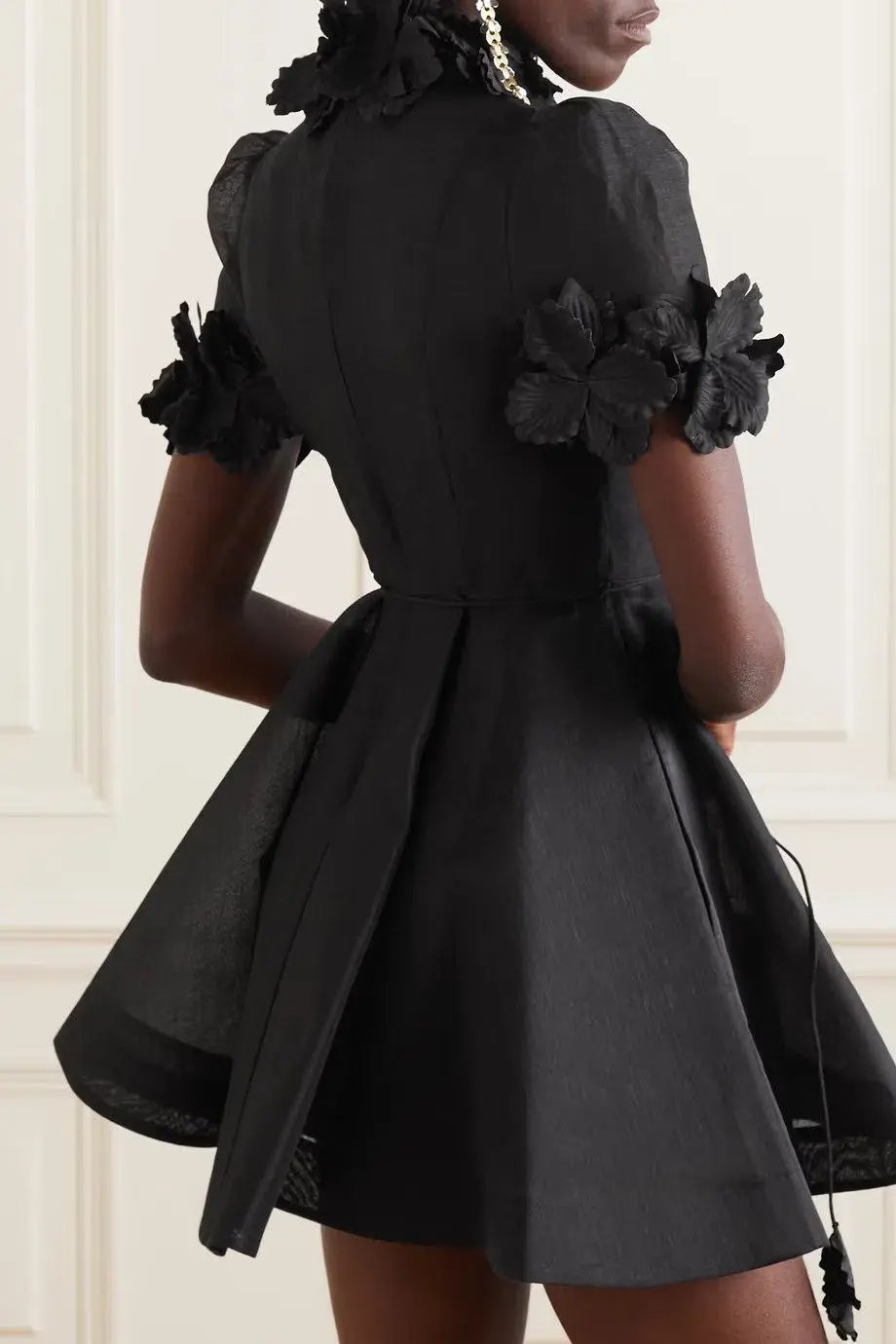 Zimmermann Luminosity Lift Off Black Flower Mini Black Size 0 / AU 8 photo 2