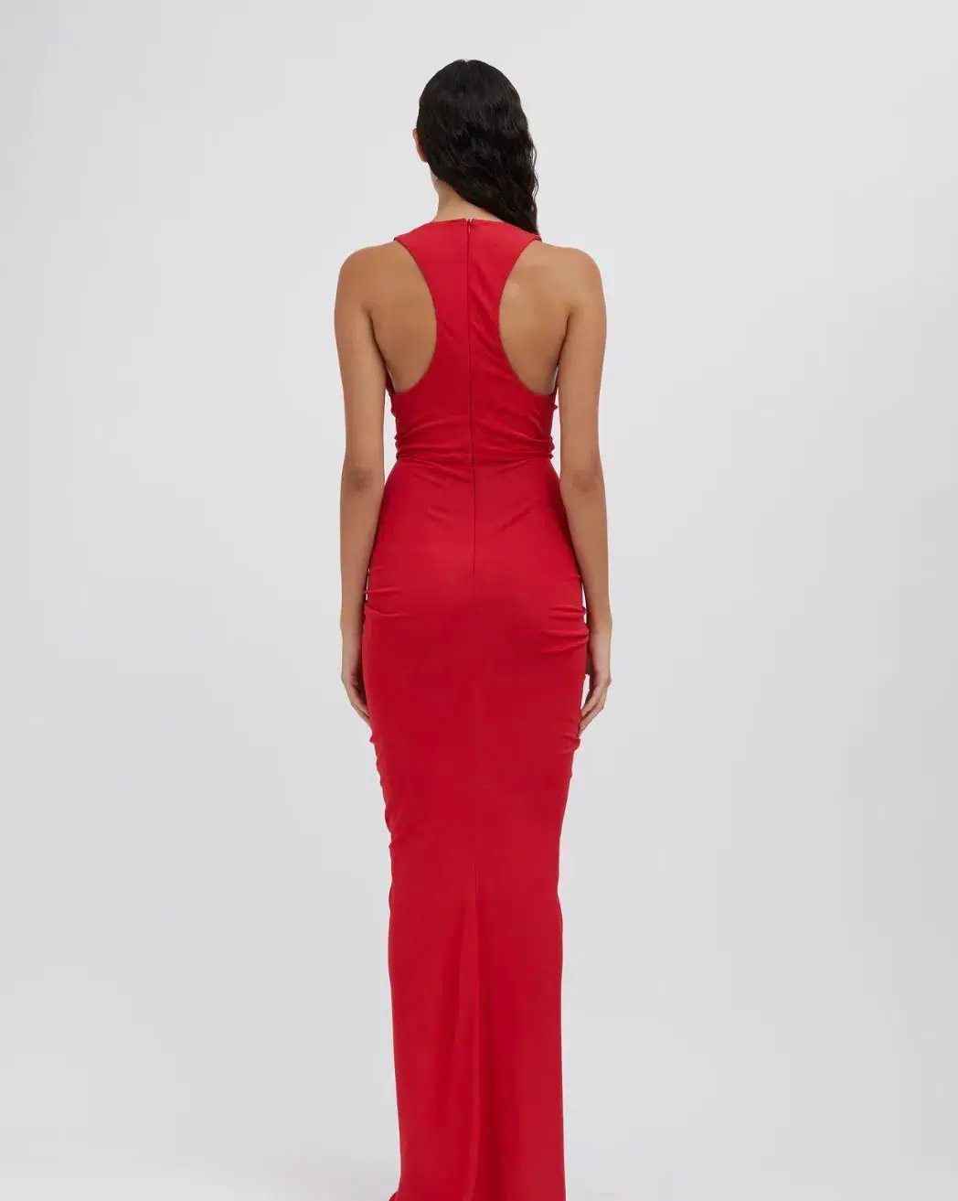 Reformation Raewyn Knit Dress Red Size AU 8 photo 3