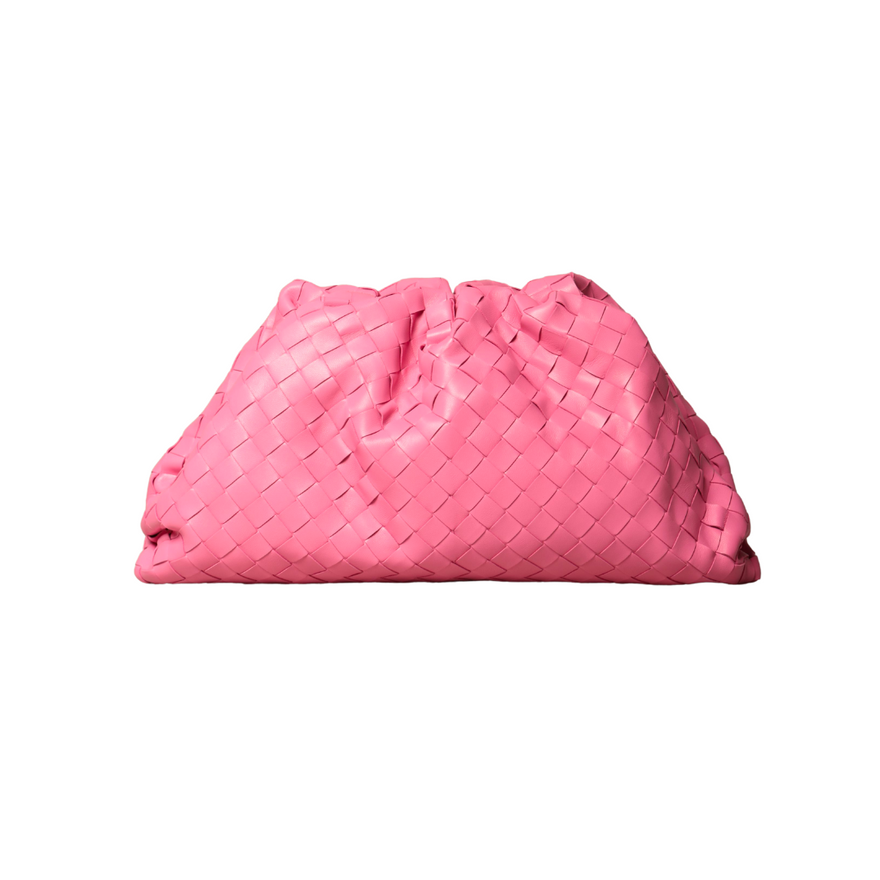 Bottega Veneta Intrecciato-leather Pouch Clutch (pink) photo 2