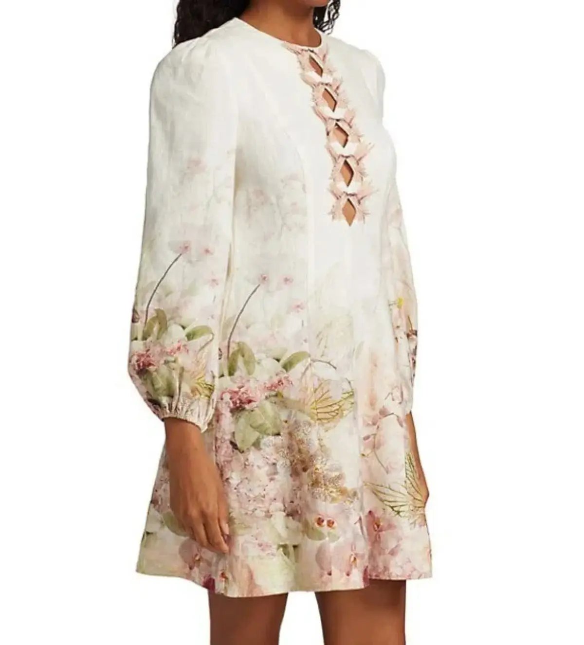 Zimmermann Dancer Hummingbird Mini Dress Multi Size 1/AU 10 photo 2