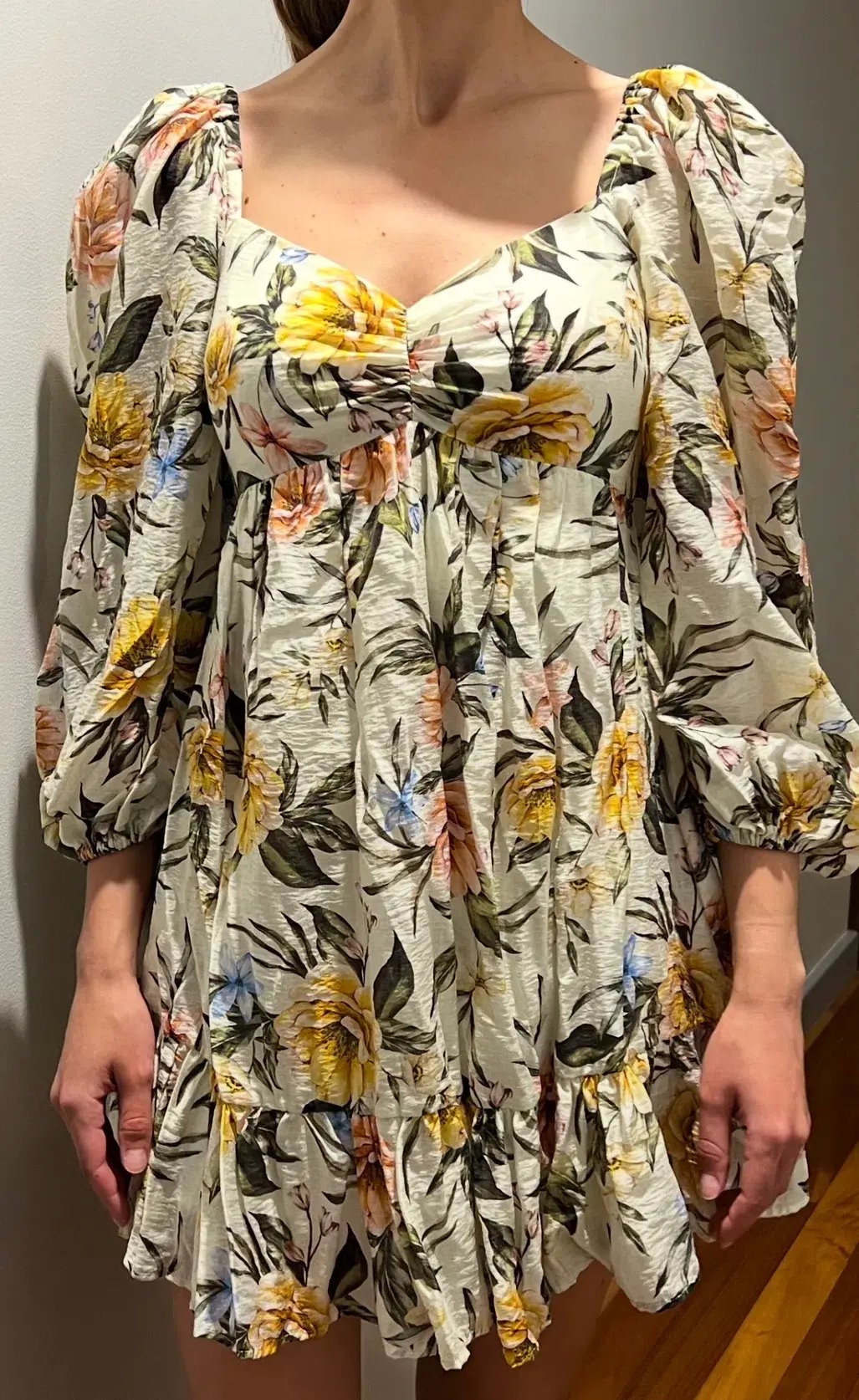 Sheike Delores Mini Dress Floral Size 6 photo 2
