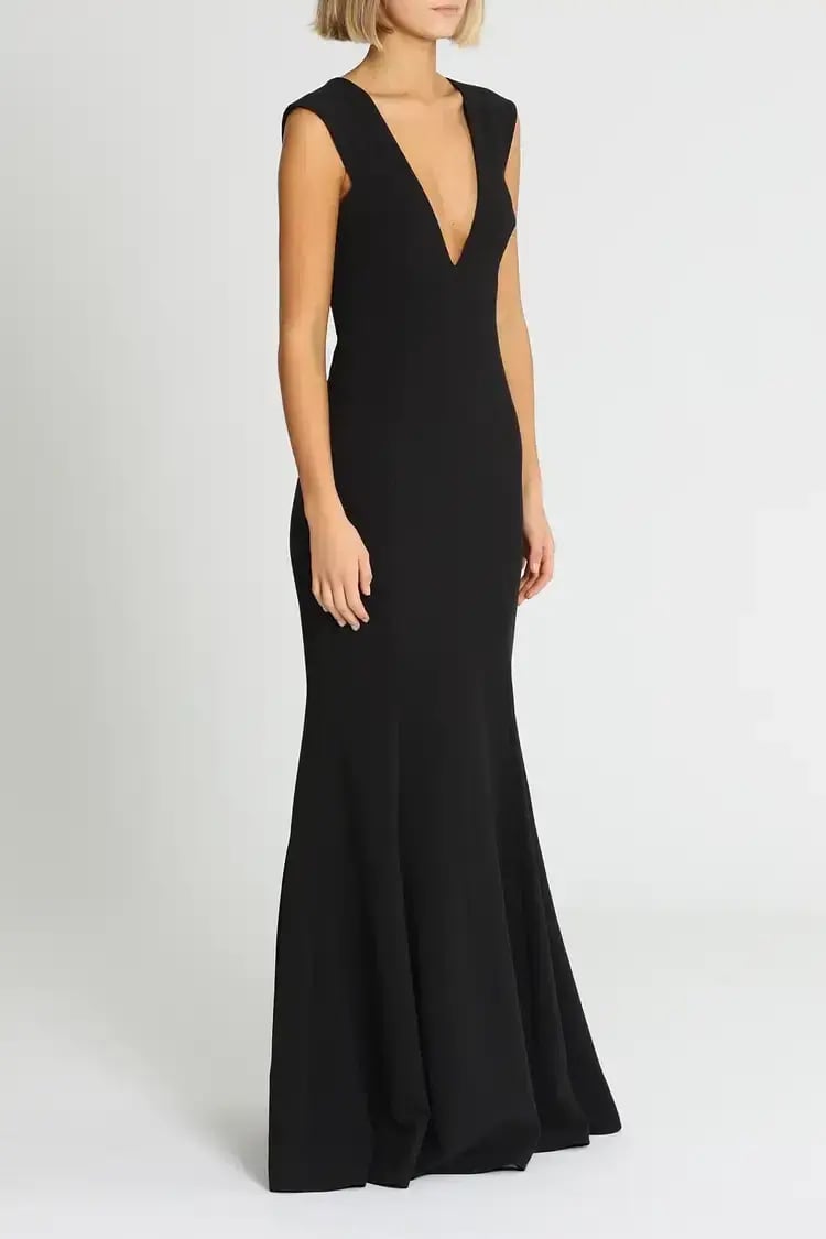 Jay Godfrey Victoria Light Gown in Black Size 12 photo 2