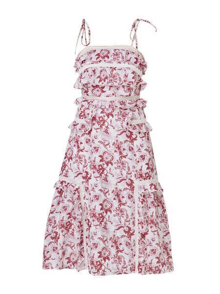 Stevie May British India Tie Midi Dress Pink 8 photo 2