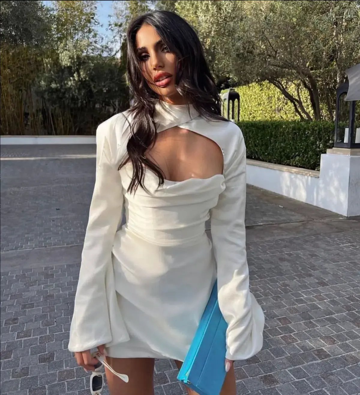 House of CB Toira Mini Dress Ivory Size 10 photo 4