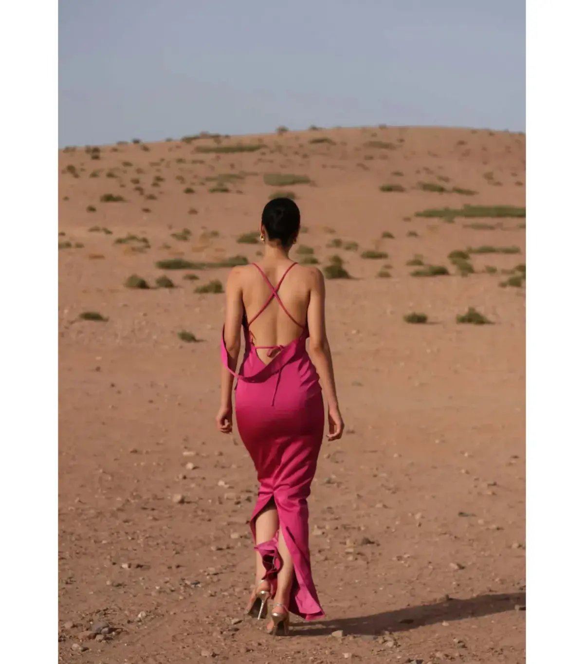 Elle Zeitoune Heather Maxi Dress Mulberry Pink Size AU 8 photo 2