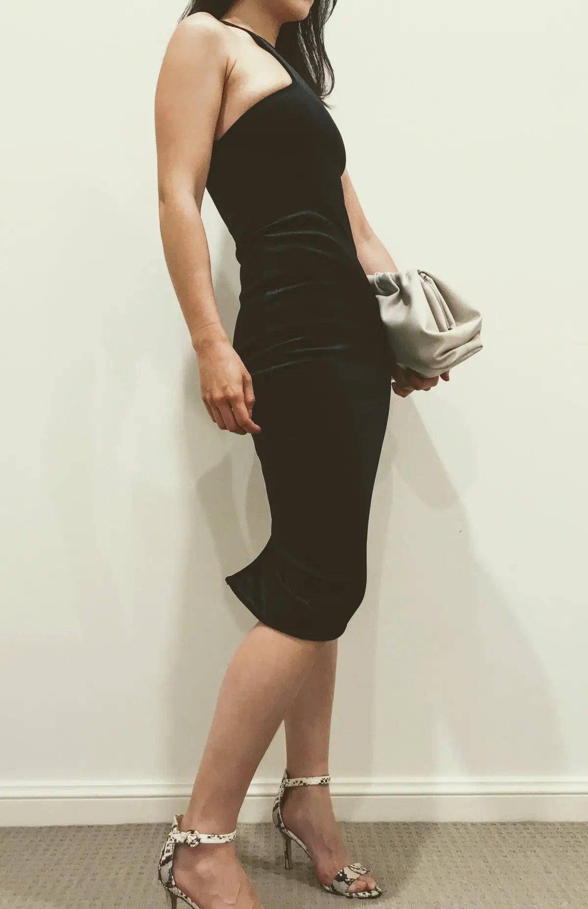 By Johnny Midi Dress Black Size 6 photo 3