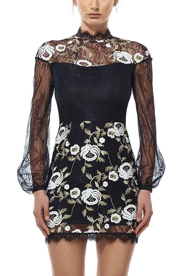 MISHA Betty Dress Black Size 10/M photo 3