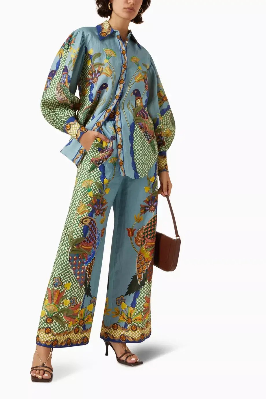 Alemais Gilly Shirt & Pant Set Misty Blue Size AU 6 photo 5
