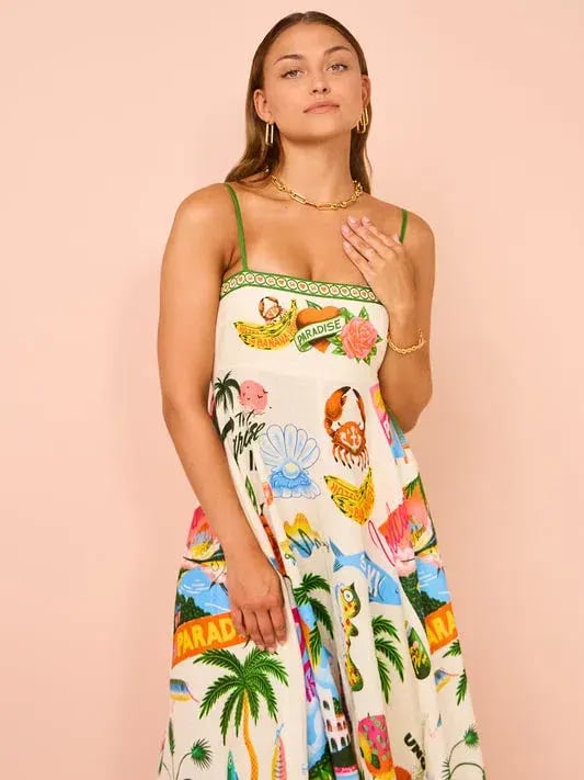 Alemais  Paradiso Sundress In Multi Size 16 photo 3