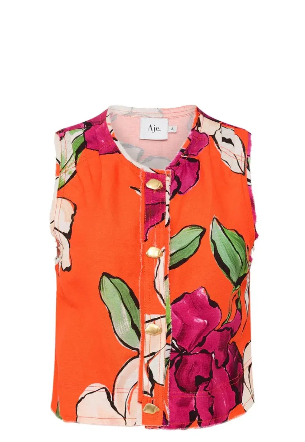 Aje Bessie Shell Top Floral Size 14 / XL photo 5