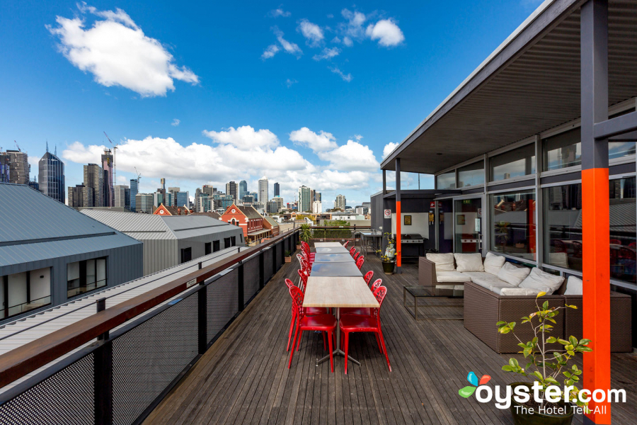 Amazing city view from a rooftop photo 2