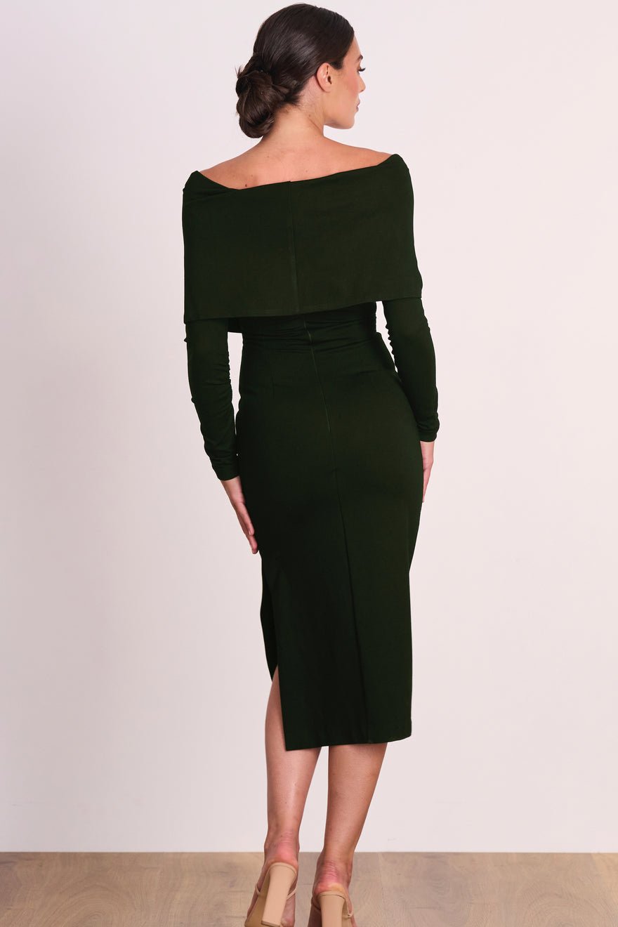 Pasduchas Zodiac Midi Dress - Olive photo 4