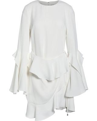 Rebecca Vallance Long Sleeve Short Dress White Size 6 photo 2
