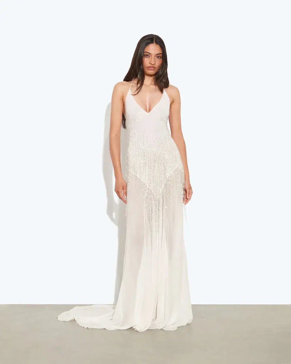 Rat & Boa Antoinetta Dress Maxi White Size AU 8 photo 3