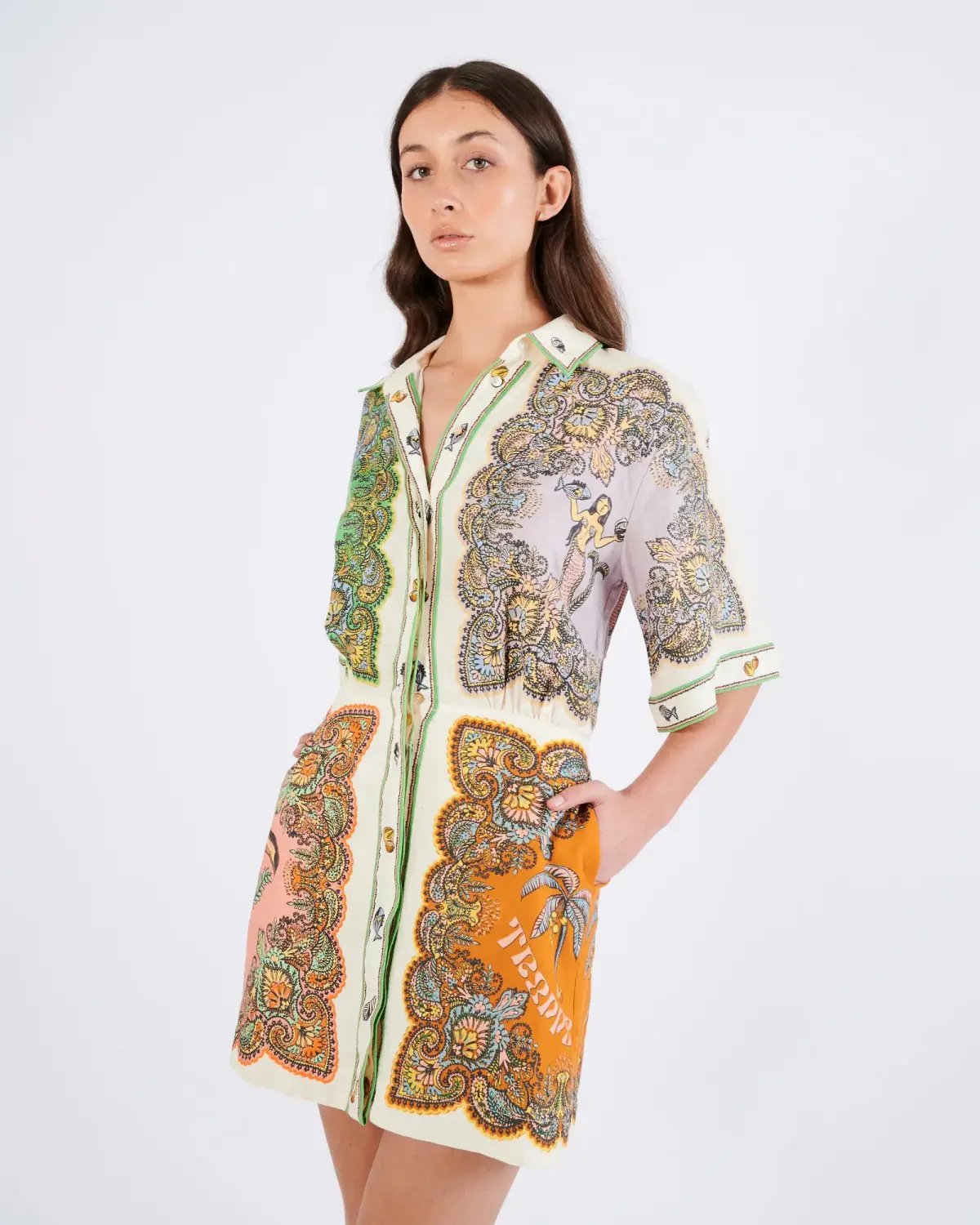 Alemais Trippy Troppo Mini Dress Multi Size AU 16 photo 2