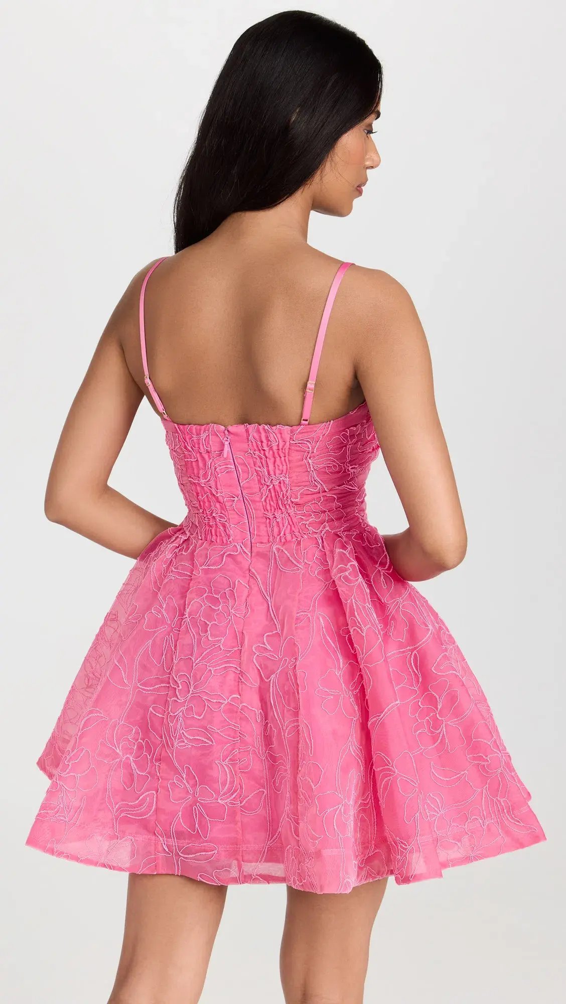 Aje Evangeline Cornelli Mini Dress in Protea Pink  Size 8 photo 3