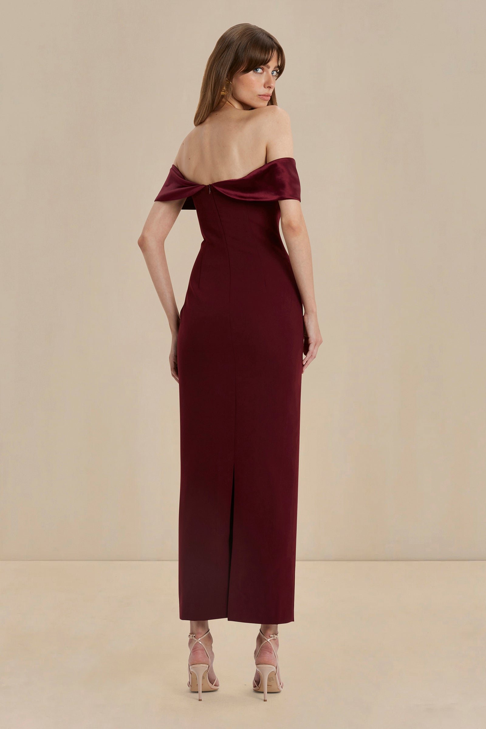 SONYA ALEHI DRESS - MERLOT photo 3