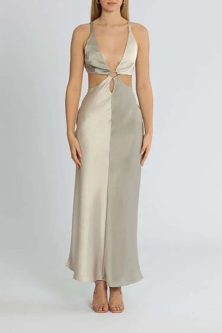 Bec and Bridge Felix Maxi Dress Grey Size 12 photo 2