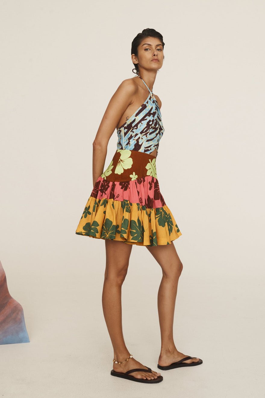 Alemais Poppy Spliced Mini Dress photo 4