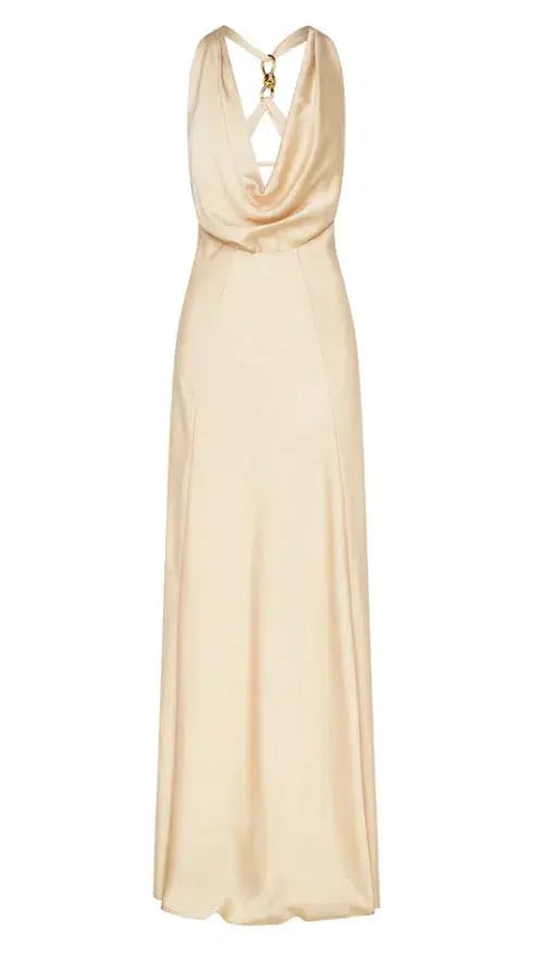 Manning Cartell Charmed Cowl Slip Dress Champagne size 8 photo 3