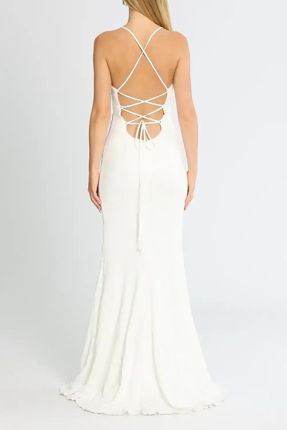 Tania Olsen India Gown White White Size 10 photo 3