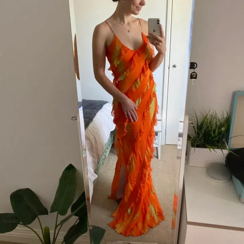 Rat & Boa Rio Maxi Dress Orange Size S / AU 8 photo 5