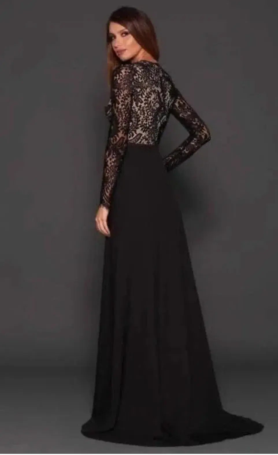 Elle Zeitoune Alexandria Gown Black Size 10 photo 2