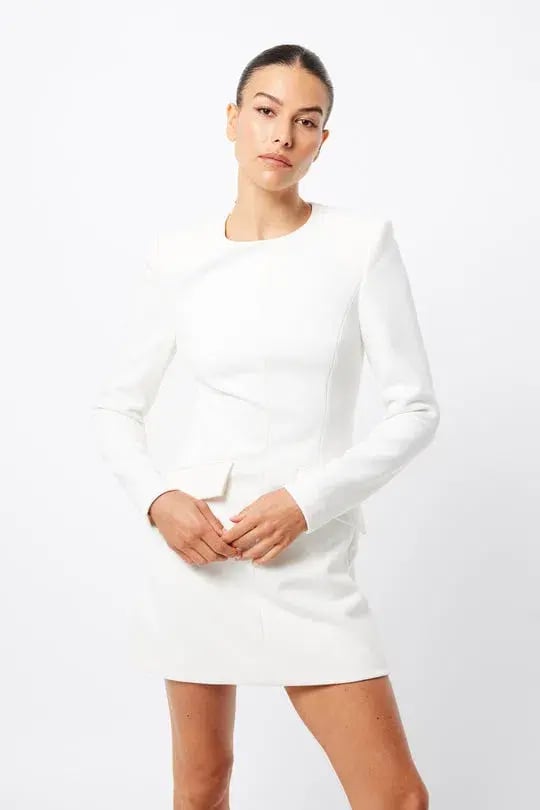 Mossman Paralle Dress White Size 8 photo 2
