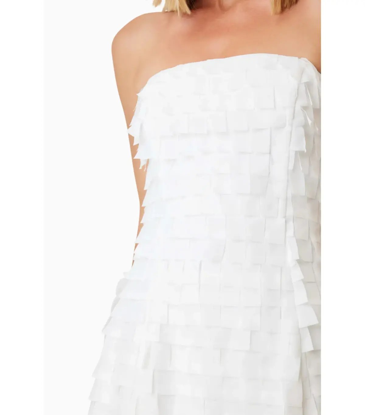 Elliatt Hailey Strapless Mini Party Dress in White Size AU 8 photo 5