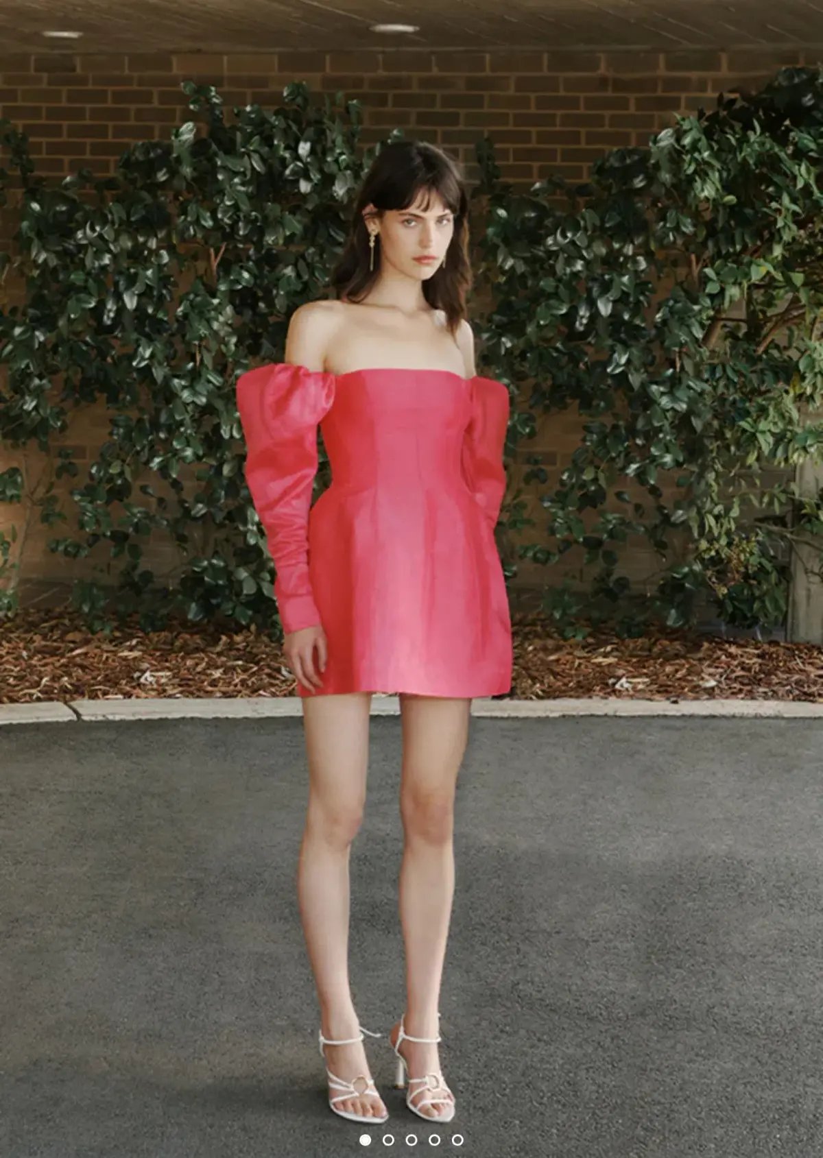 Aje Baret Sleeved Mini Dress Pink Size AU 10 photo 4