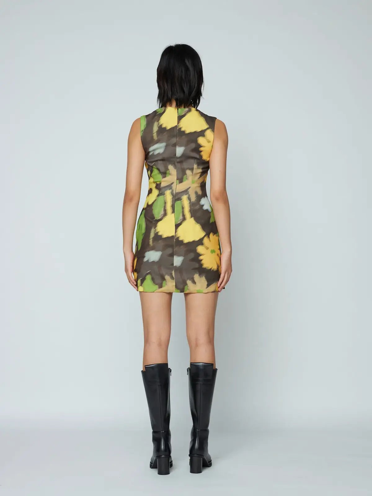 Wynn Hamlyn Ella Mini Dress Acid Flowers Size AU 6 photo 2