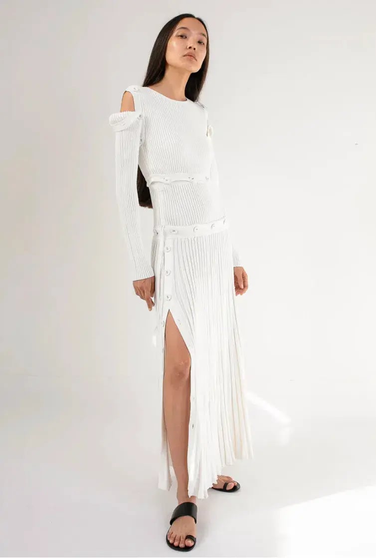 Christopher Esber Deconstruct Dress White photo 4