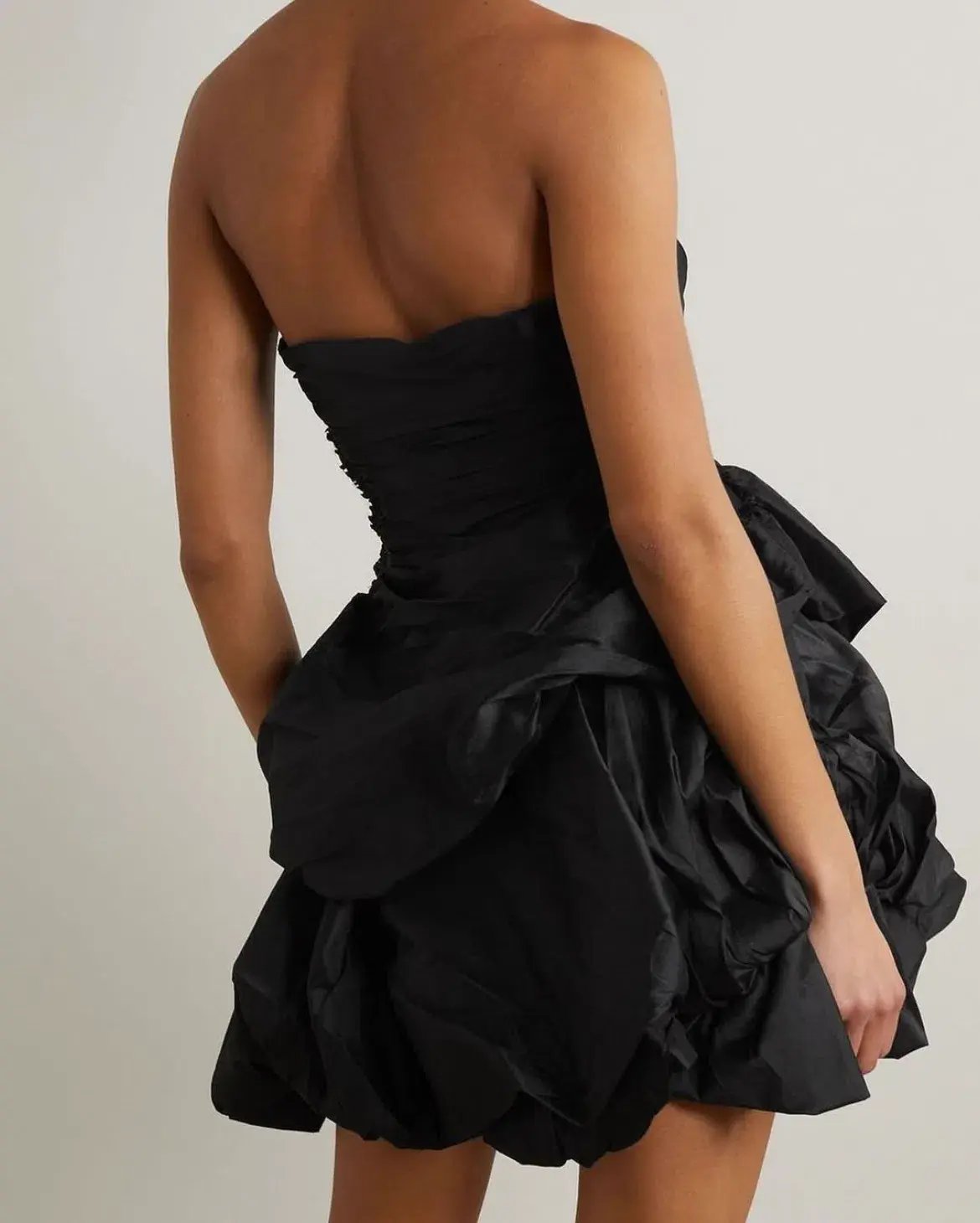 Aje Daybreak Strapless Mini Dress Black Size 10 photo 3